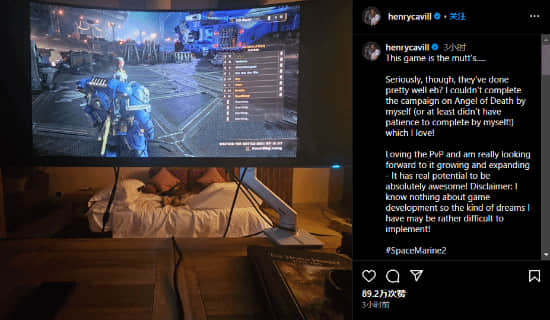 《战锤40K星际战士2》备受推崇，粉丝热议电影项目